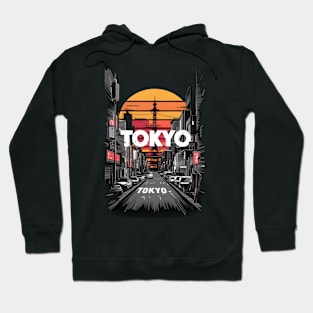 The iconic skyline of Tokyo Hoodie